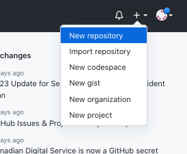 Création d’un nouveau dépôt sur GitHub